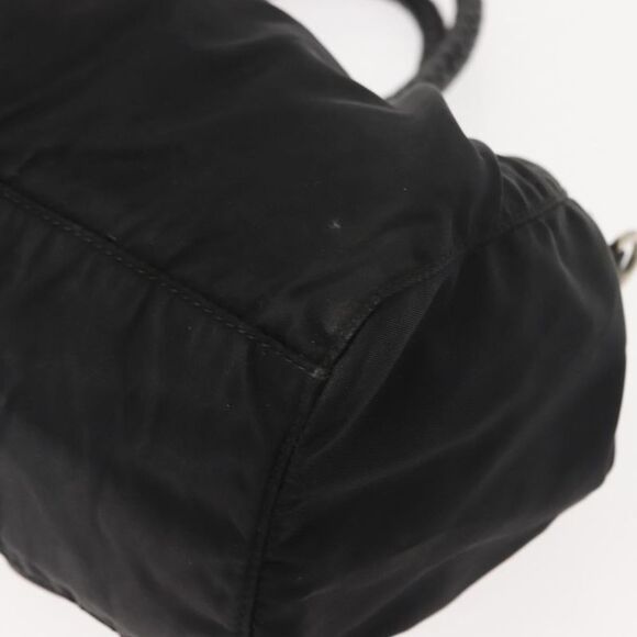 Prada Bow Convertible Tote Tessuto Black Nylon Handbag (Pre-Owned) - Picture 13 of 16